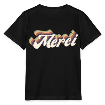 merci vintage - T-shirt bio MINI CREATOR Stanley/Stella Enfant - noir - Devant - Mikhail (115cm)
