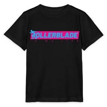 rollerblade is my life - Stanley/Stella MINI CREATOR Kids’ T-Shirt - black - Front - Mikhail (115cm)
