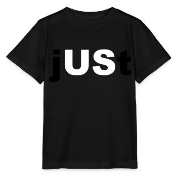 Design cool « Just Us » pour lui et elle - T-shirt bio MINI CREATOR Stanley/Stella Enfant - noir - Devant - Mikhail (115cm)
