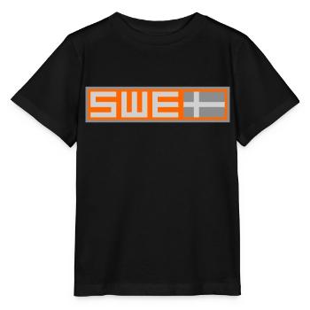Drapeau tactique de la Suède - T-shirt bio MINI CREATOR Stanley/Stella Enfant - noir - Devant - Mikhail (115cm)