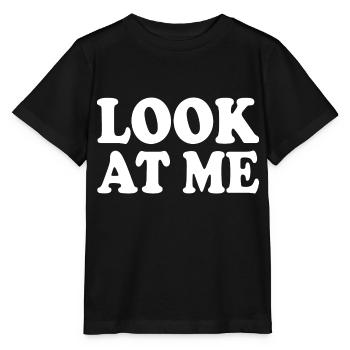 Look at me - Stanley/Stella MINI CREATOR Kids’ T-Shirt - black - Front - Mikhail (115cm)