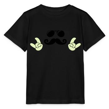 Visage froid - T-shirt bio MINI CREATOR Stanley/Stella Enfant - noir - Devant - Mikhail (115cm)