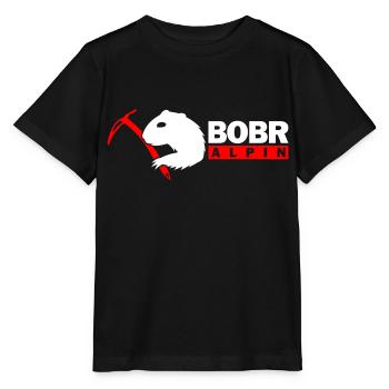 Bobr Alpin Logo - Stanley/Stella Kinder T-Shirt MINI CREATOR  - Schwarz - Vorne - Mikhail (115cm)