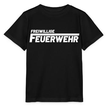 Freiwillige Feuerwehr - Stanley/Stella Kinder T-Shirt MINI CREATOR  - Schwarz - Vorne - Mikhail (115cm)