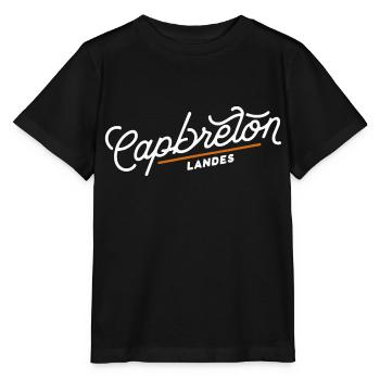 capbreton landes - T-shirt bio MINI CREATOR Stanley/Stella Enfant - noir - Devant - Mikhail (115cm)