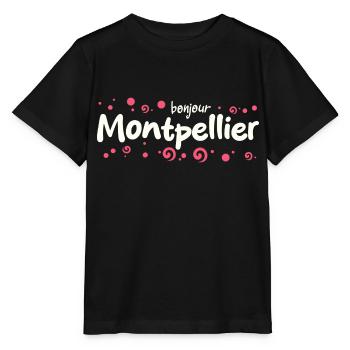 Frankreich Montpellier - Stanley/Stella Kinder T-Shirt MINI CREATOR  - Schwarz - Vorne - Mikhail (115cm)