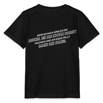 Farmer beats king Farmer funny saying - Stanley/Stella MINI CREATOR Kids’ T-Shirt - black - Front - Mikhail (115cm)