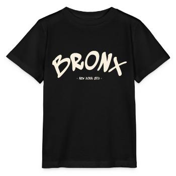 Bronx - New York City - États-Unis - Amérique - T-shirt bio MINI CREATOR Stanley/Stella Enfant - noir - Devant - Mikhail (115cm)