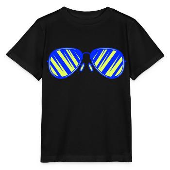 lunettes de soleil - T-shirt bio MINI CREATOR Stanley/Stella Enfant - noir - Devant - Mikhail (115cm)