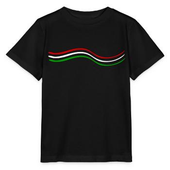 Rot Weiß Grün - Stanley/Stella Kinder T-Shirt MINI CREATOR  - Schwarz - Vorne - Mikhail (115cm)