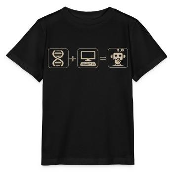 Roboter - Stanley/Stella Kinder T-Shirt MINI CREATOR  - Schwarz - Vorne - Mikhail (115cm)