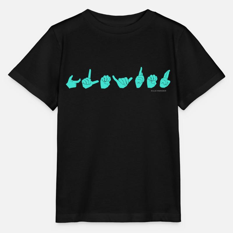 GLEYFER türkis - Stanley/Stella Kinder T-Shirt MINI CREATOR  - Schwarz