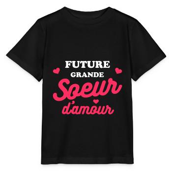 FUTURE GRANDE SOEUR D'AMOUR - T-shirt bio MINI CREATOR Stanley/Stella Enfant - noir - Devant - Mikhail (115cm)