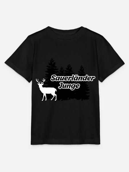Sauerländer Junge - Stanley/Stella Kinder T-Shirt MINI CREATOR - Schwarz