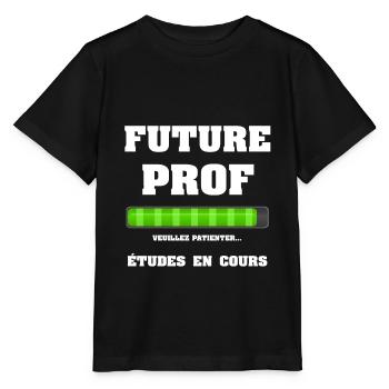 FUTURE PROF - T-shirt bio MINI CREATOR Stanley/Stella Enfant - noir - Devant - Mikhail (115cm)