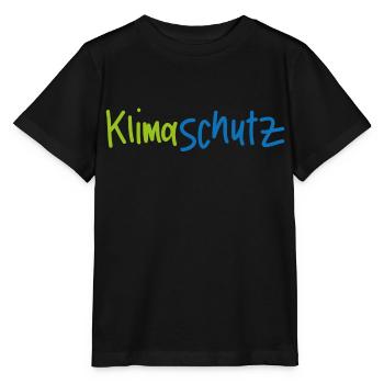 Klimaschutz - Schriftzug - Stanley/Stella Kinder T-Shirt MINI CREATOR  - Schwarz - Vorne - Mikhail (115cm)