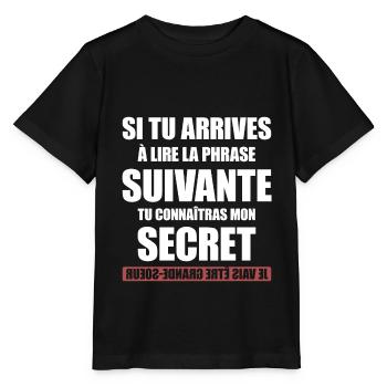 FUTURE GRANDE SOEUR - T-shirt bio MINI CREATOR Stanley/Stella Enfant - noir - Devant - Mikhail (115cm)