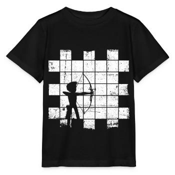 Bogenschießen Bogenschiessen Bogenschütze - Stanley/Stella Kinder T-Shirt MINI CREATOR  - Schwarz - Vorne - Mikhail (115cm)