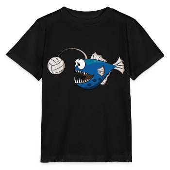 Anglerfisch Volleyball - Stanley/Stella Kinder T-Shirt MINI CREATOR  - Schwarz - Vorne - Mikhail (115cm)