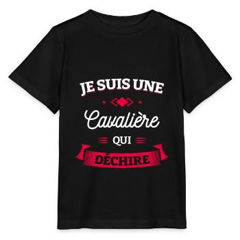 CAVALIÈRE QUI DÉCHIRE - T-shirt bio MINI CREATOR Stanley/Stella Enfant - noir - Devant - Mikhail (115cm)