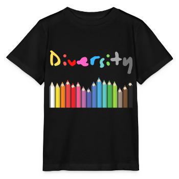Cadeau de diversité et idée de cadeau - T-shirt bio MINI CREATOR Stanley/Stella Enfant - noir - Devant - Mikhail (115cm)