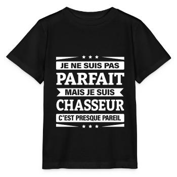 JE SUIS CHASSEUR - T-shirt bio MINI CREATOR Stanley/Stella Enfant - noir - Devant - Mikhail (115cm)