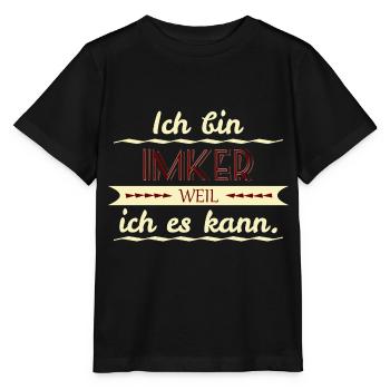 imker weil ich es kann - Stanley/Stella Kinder T-Shirt MINI CREATOR  - Schwarz - Vorne - Mikhail (115cm)