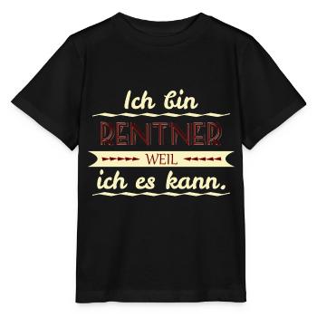 rentner weil ich es kann - Stanley/Stella Kinder T-Shirt MINI CREATOR  - Schwarz - Vorne - Mikhail (115cm)