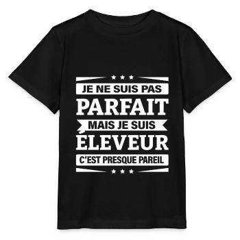 JE SUIS ÉLEVEUR - T-shirt bio MINI CREATOR Stanley/Stella Enfant - noir - Devant - Mikhail (115cm)