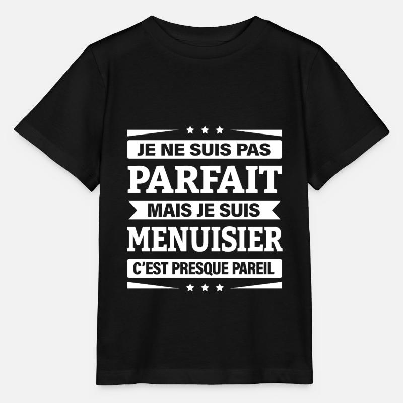 JE SUIS MENUISIER - T-shirt bio MINI CREATOR Stanley/Stella Enfant - noir