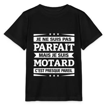 JE SUIS MOTARD - T-shirt bio MINI CREATOR Stanley/Stella Enfant - noir - Devant - Mikhail (115cm)