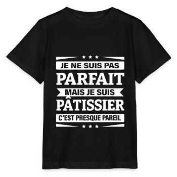 JE SUIS PÂTISSIER - T-shirt bio MINI CREATOR Stanley/Stella Enfant - noir - Devant - Mikhail (115cm)