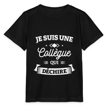 COLLÈGUE QUI DÉCHIRE - T-shirt bio MINI CREATOR Stanley/Stella Enfant - noir - Devant - Mikhail (115cm)