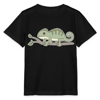 Chameleon - Stanley/Stella MINI CREATOR Kids’ T-Shirt - black - Front - Mikhail (115cm)