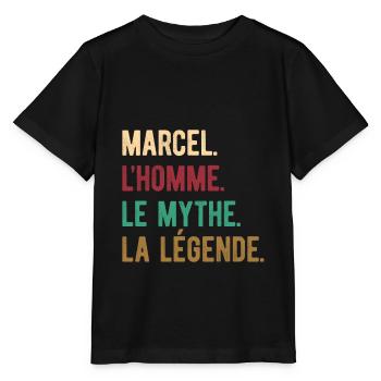 MARCEL L'HOMME LE MYTHE LA LÉGENDE - T-shirt bio MINI CREATOR Stanley/Stella Enfant - noir - Devant - Mikhail (115cm)