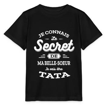FUTURE TATA - JE VAIS ETRE TATA - T-shirt bio MINI CREATOR Stanley/Stella Enfant - noir - Devant - Mikhail (115cm)