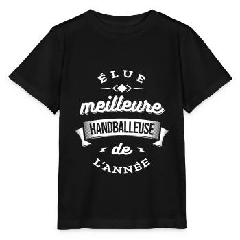 ELUE MEILLEURE HANDBALLEUSE DE L'ANNEE - T-shirt bio MINI CREATOR Stanley/Stella Enfant - noir - Devant - Mikhail (115cm)