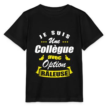 COLLÈGUE AVEC OPTION RÂLEUSE - T-shirt bio MINI CREATOR Stanley/Stella Enfant - noir - Devant - Mikhail (115cm)