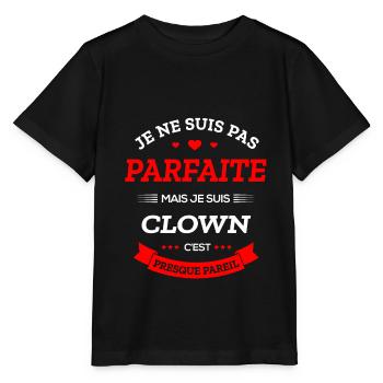 CLOWN PARFAITE - T-shirt bio MINI CREATOR Stanley/Stella Enfant - noir - Devant - Mikhail (115cm)