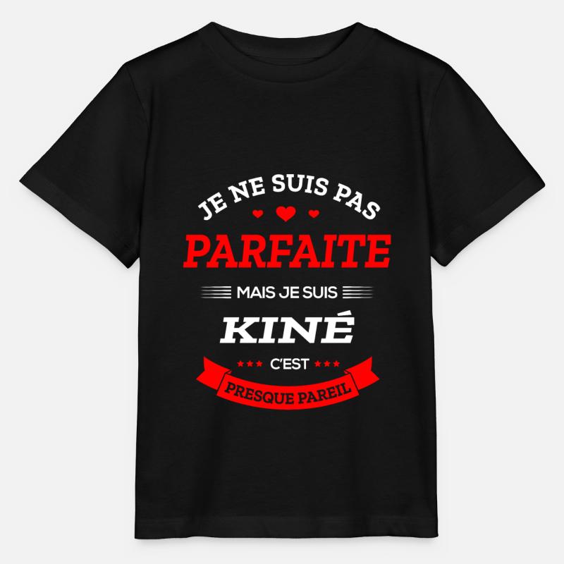 KINÉ PARFAITE - T-shirt bio MINI CREATOR Stanley/Stella Enfant - noir