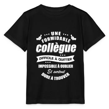 MEILLEURE COLLÈGUE IMPOSSIBLE À OUBLIER - T-shirt bio MINI CREATOR Stanley/Stella Enfant - noir - Devant - Mikhail (115cm)