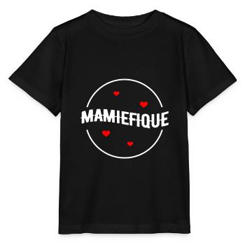 MAMIEFIQUE - MAMIE MAGNIFIQUE - T-shirt bio MINI CREATOR Stanley/Stella Enfant - noir - Devant - Mikhail (115cm)