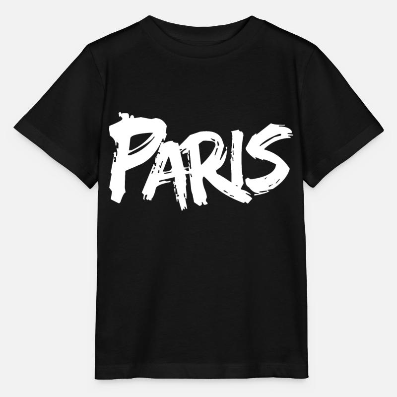 Paris - version white - T-shirt bio MINI CREATOR Stanley/Stella Enfant - noir