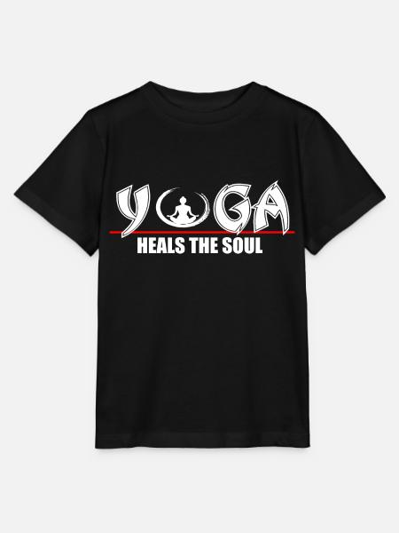 Yoga heilt die Seele - Stanley/Stella Kinder T-Shirt MINI CREATOR - Schwarz