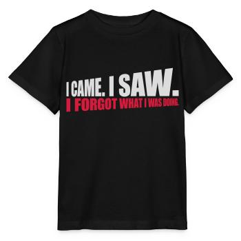 I came saw forget - Stanley/Stella Kinder T-Shirt MINI CREATOR  - Schwarz - Vorne - Mikhail (115cm)