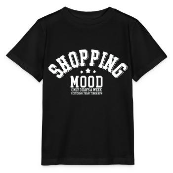 shopping mood - T-shirt bio MINI CREATOR Stanley/Stella Enfant - noir - Devant - Mikhail (115cm)