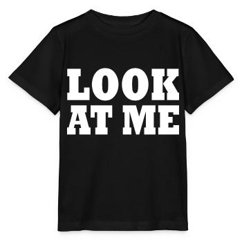 Look at me - Stanley/Stella MINI CREATOR Kids’ T-Shirt - black - Front - Mikhail (115cm)