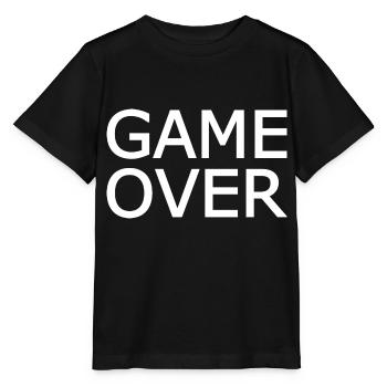Game over - Stanley/Stella Kinder T-Shirt MINI CREATOR  - Schwarz - Vorne - Mikhail (115cm)