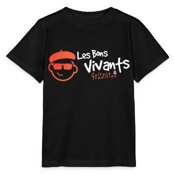 Les Bons Vivants - T-shirt bio MINI CREATOR Stanley/Stella Enfant - noir - Devant - Mikhail (115cm)