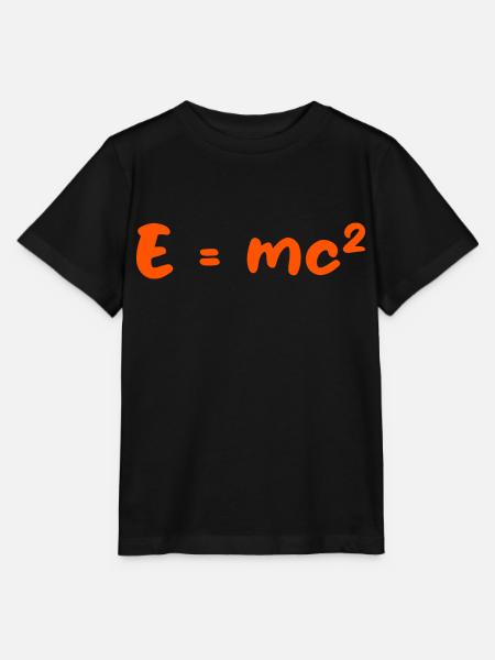 E=mc2 - Stanley/Stella Kinder T-Shirt MINI CREATOR - Schwarz